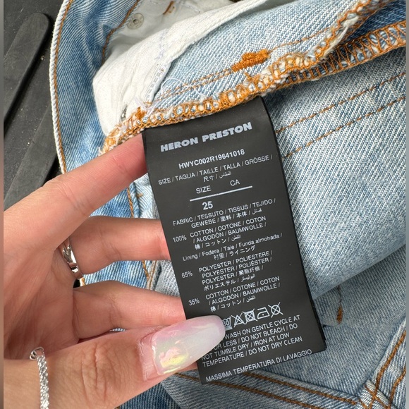 NWT Heron Preston Jean Shorts - Picture 7 of 7